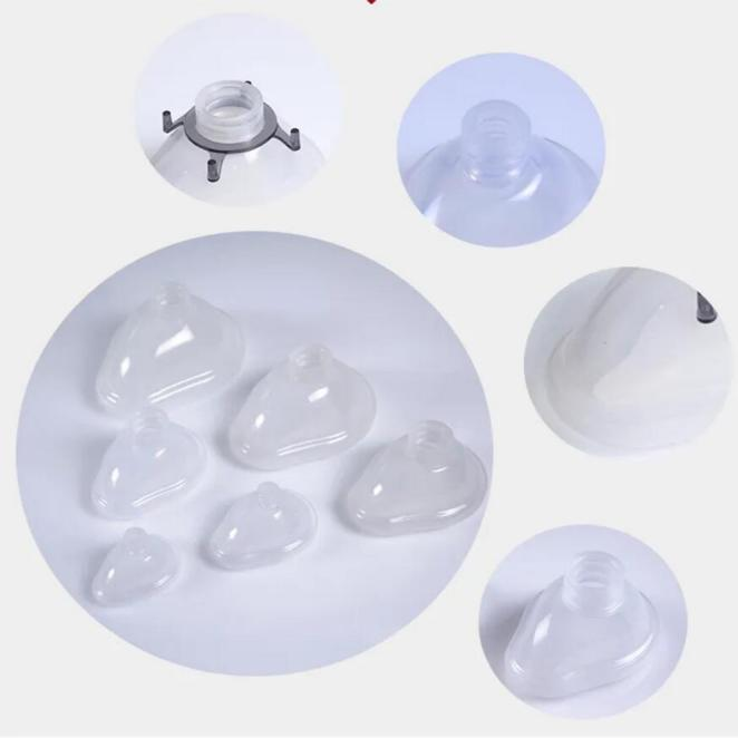 可再使用的可拆卸硅胶麻醉面罩CE带ISO的氧气面罩